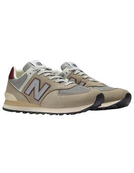 Zapatillas new balance u574skb gris granate de hombre.