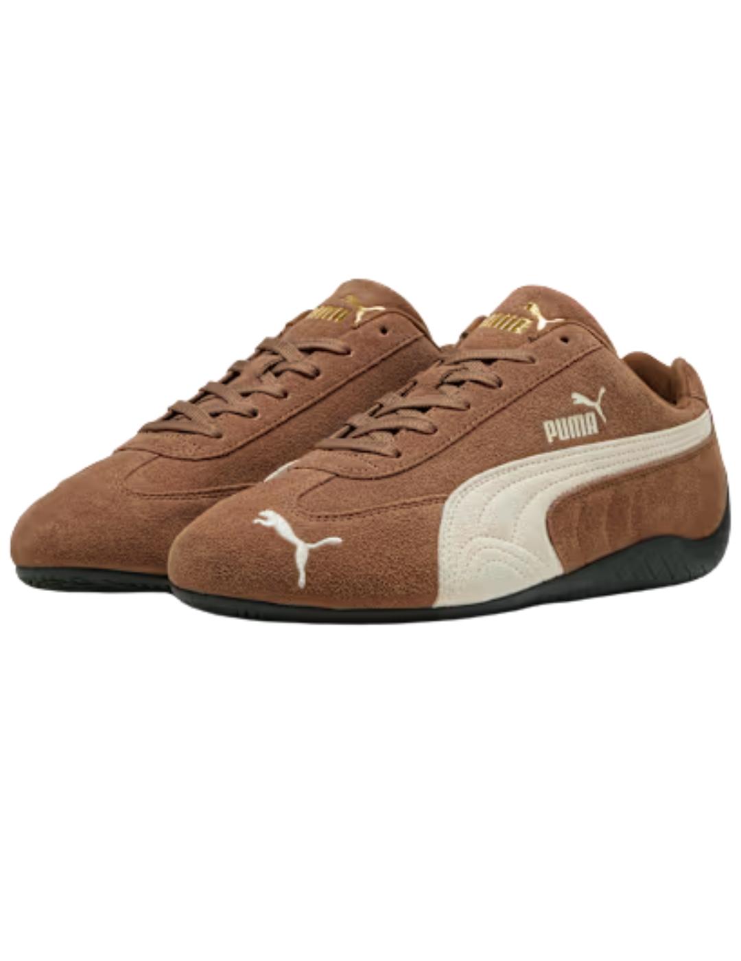 Zapatillas puma speedcat og marrón de mujer.