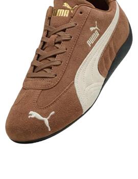 Zapatillas puma speedcat og marrón de mujer.