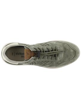Zapatillas victoria anima suede verde de hombre.