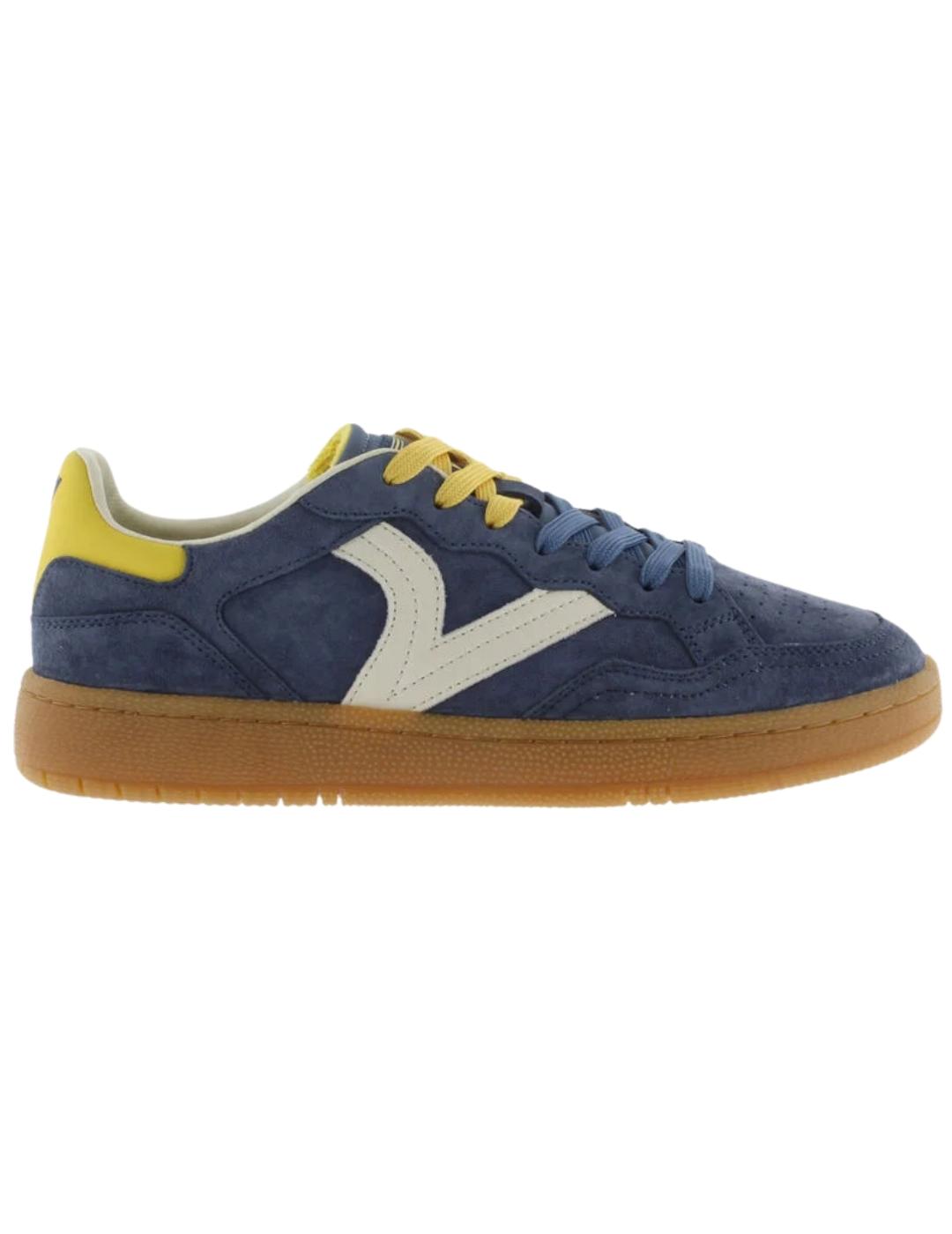 Zapatillas victoria smash suede azul de hombre.