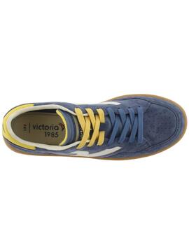 Zapatillas victoria smash suede azul de hombre.