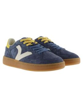 Zapatillas victoria smash suede azul de hombre.