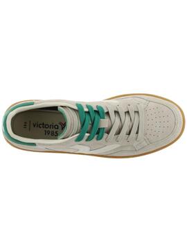 Zapatillas victoria smash suede gris verde de hombre.