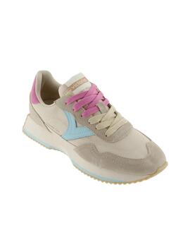 Zapatillas victoria cosmo nylon beige de mujer.