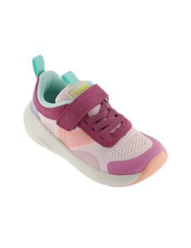Zapatillas victoria kai barefoot tricot rosa de niña.