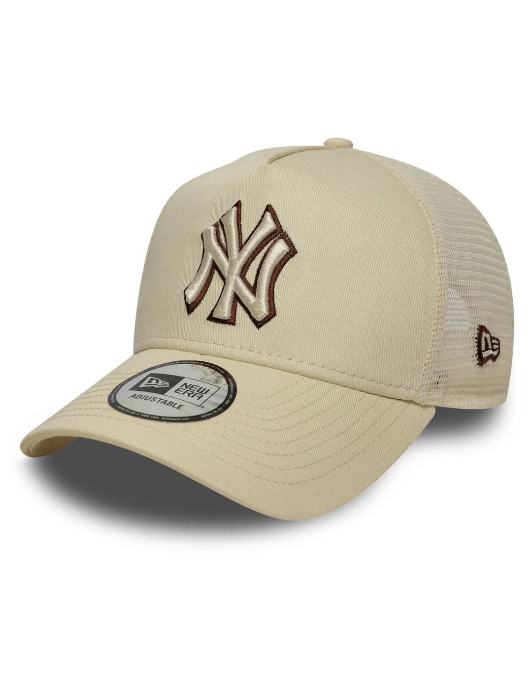 Gorra new era trucker 9forty e-frame neyyan beige de hombre