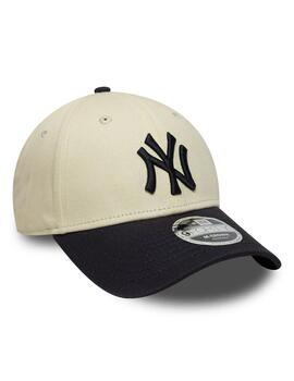 Gorra new era 9forty M-crown beige azul de hombre.