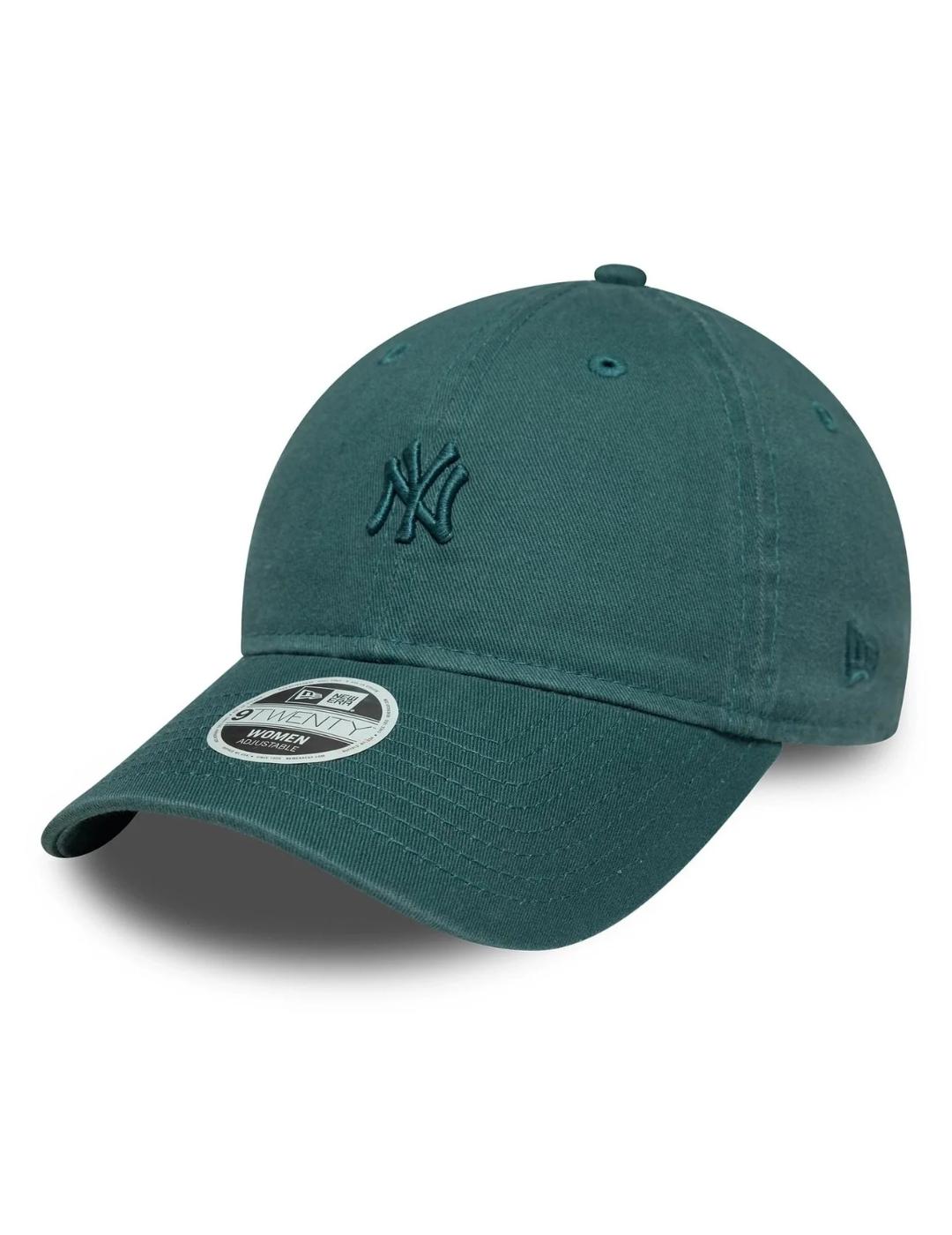 Gorra new era washed MLB mini NY Yankees verde de mujer.