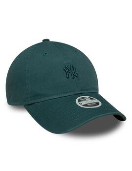 Gorra new era washed MLB mini NY Yankees verde de mujer.