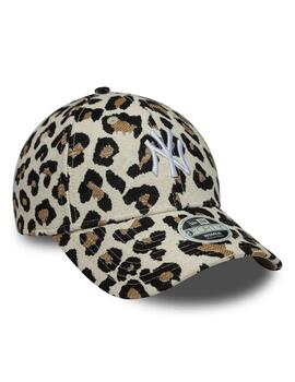 Gorra new era leopard midi 9forty NY Yankees de mujer.
