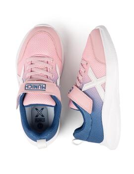 Zapatillas munich mini leta 08 rosa de niña.