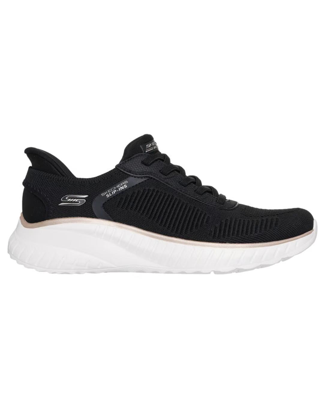 Zapatillas skechers bobs squad current muse negro de mujer.