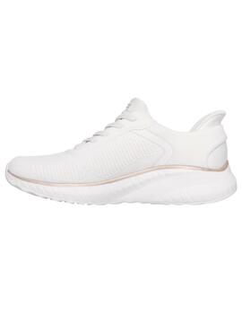 Zapatillas skechers bobs squad current muse blanco de mujer.