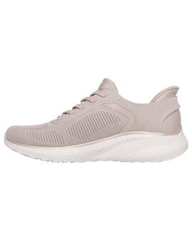 Zapatillas skechers bobs squad current muse beige de mujer.