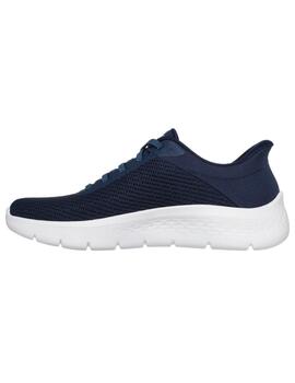 Zapatillas skechers go walk flex azul de mujer.