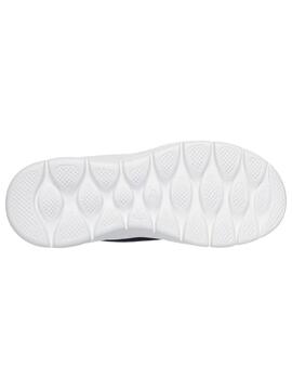 Zapatillas skechers go walk flex azul de mujer.