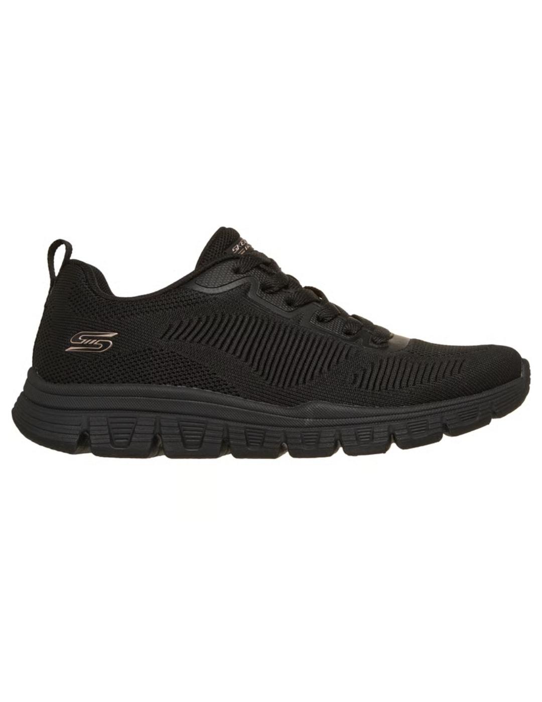 Zapatillas skechers bobs b lite negro de mujer.