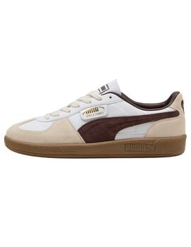 Zapatillas puma palermo lth blanco marrón de mujer