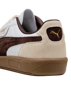 Zapatillas puma palermo lth blanco marrón de mujer