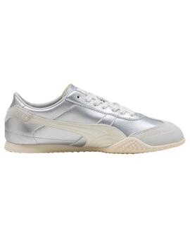 Zapatillas puma bella ut lea plateado de mujer.