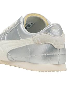 Zapatillas puma bella ut lea plateado de mujer.