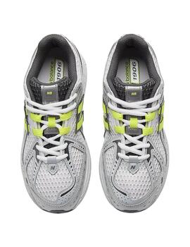 Zapatillas new balance g1906pa blanco gris amarillo de nño.
