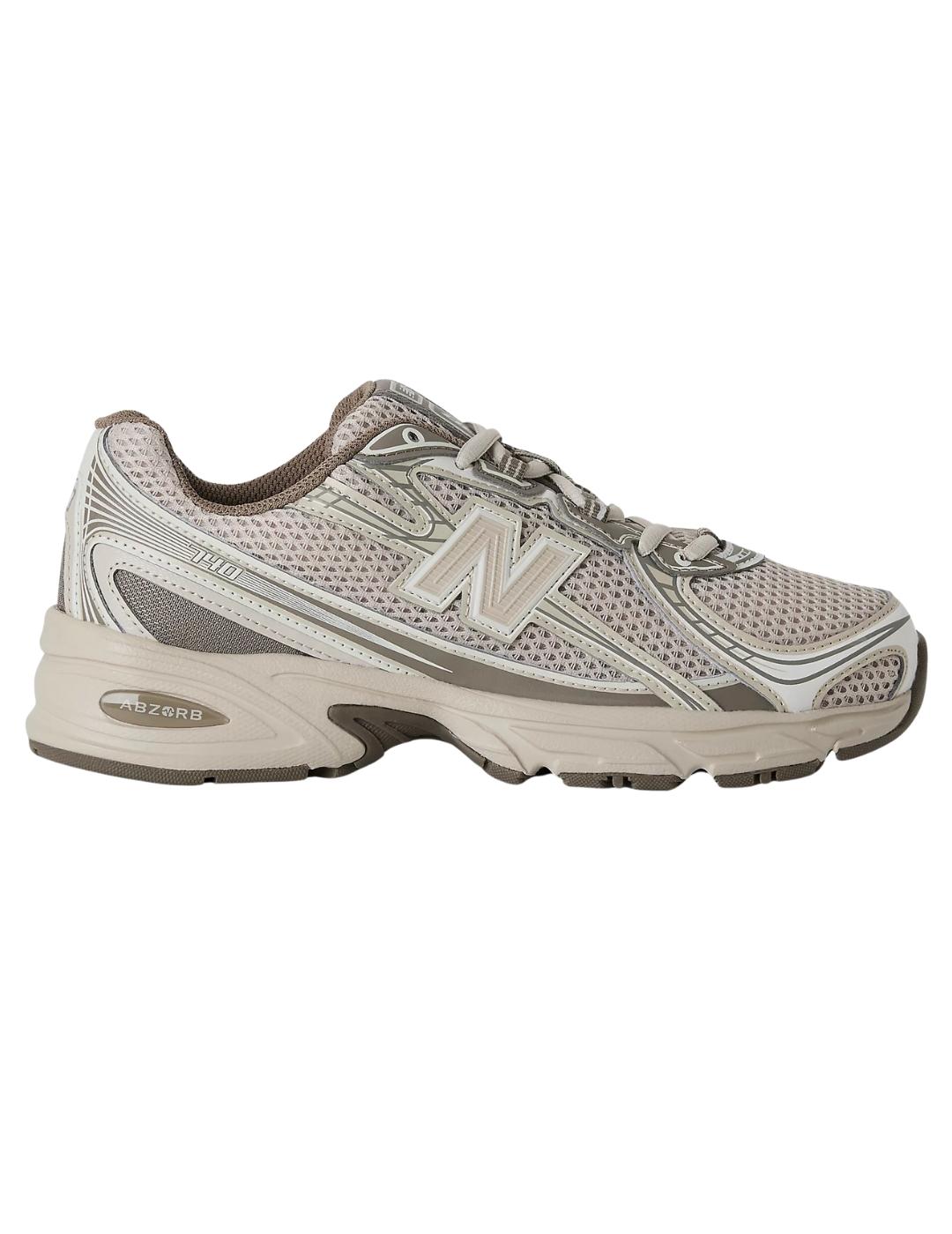 Zapatillas new balance u740as2 beige marrón de mujer.