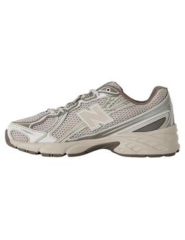 Zapatillas new balance u740as2 beige marrón de mujer.