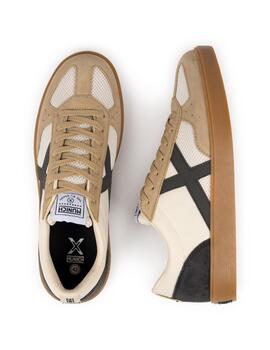 Zapatillas munich break 49 blanco beige de hombre.