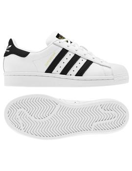 Zapatillas de Niños Adidas SUPERSTAR J BLANCO NEGRO