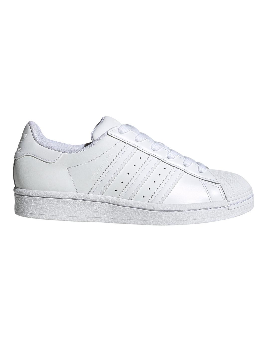 Zapatillas de Chica Adidas SUPERSTAR J BLANCO