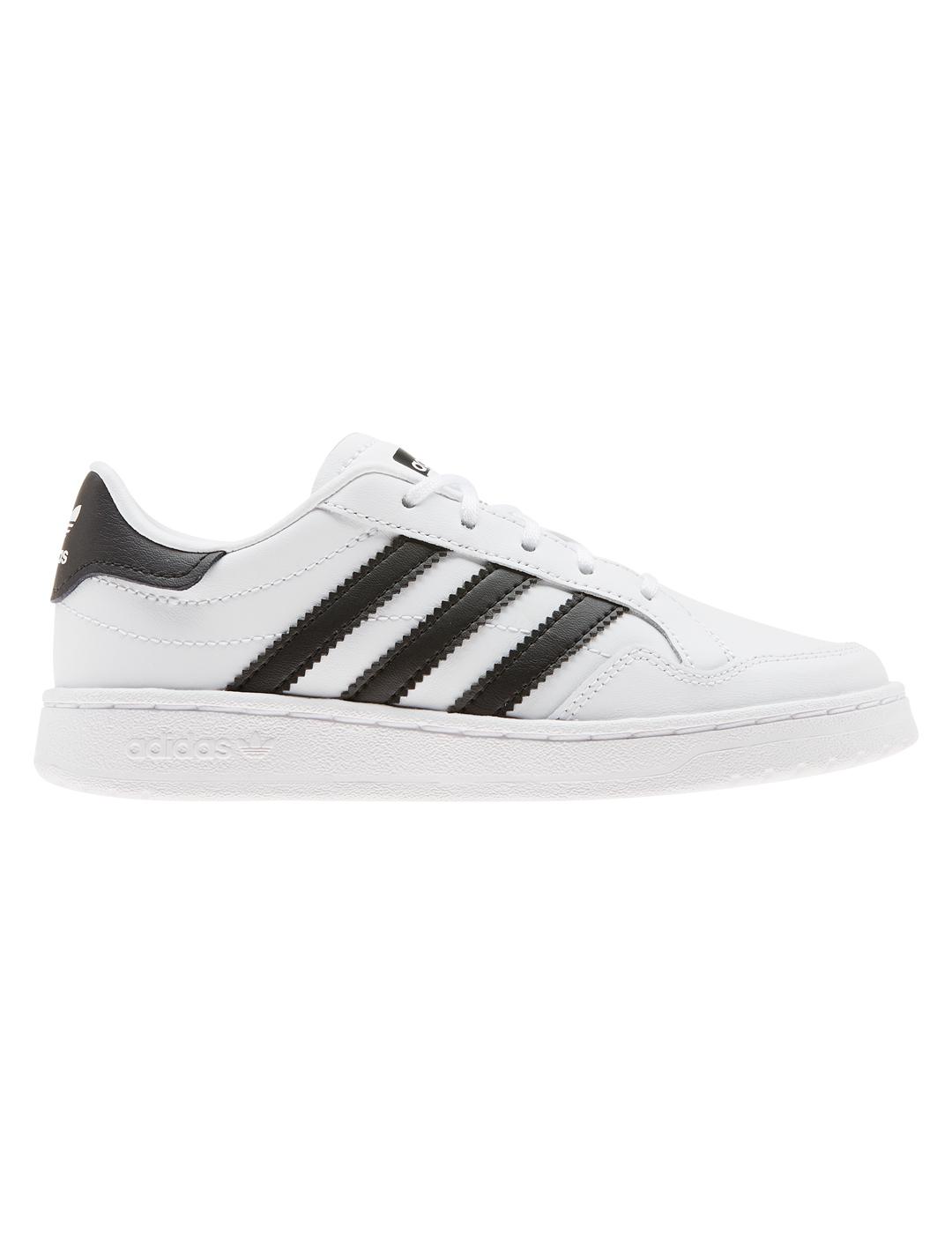 Zapatillas de Niño Adidas TEAM COURT C BLANCO NEGRO