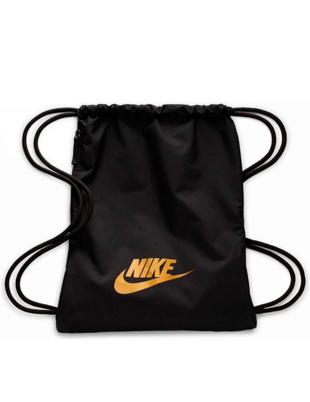 Bolsa GYMSACK Nike NEGRO DORADO