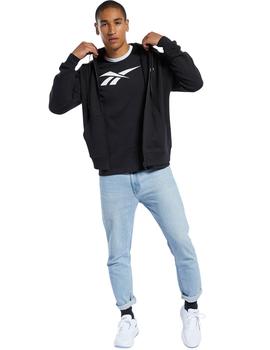 Chaqueta Reebok para hombre CL F VECTOR FULLZIP NEGRO