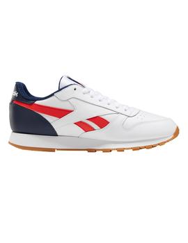 Zapatillas de Hombre Reebok CL LEATHER MU BLANCO MARINO ROJO