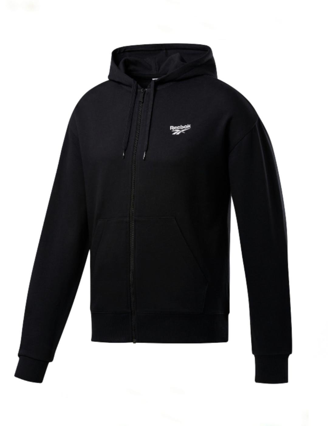 Chaqueta Reebok para hombre CL F VECTOR FULLZIP NEGRO