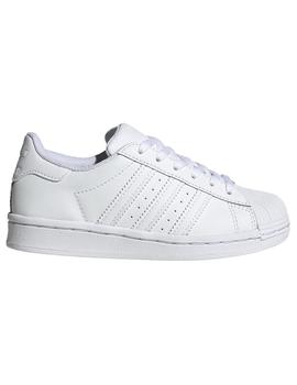 Zapatilla para niño Adidas Superstar C blanco