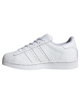 Zapatilla para niño Adidas Superstar C blanco