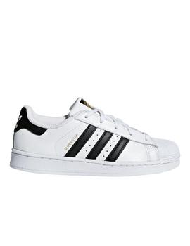 Zapatilla para niño Adidas Superstar C blanco negro