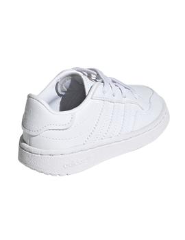 Zapatilla de niño Adidas Team Court el i blanco