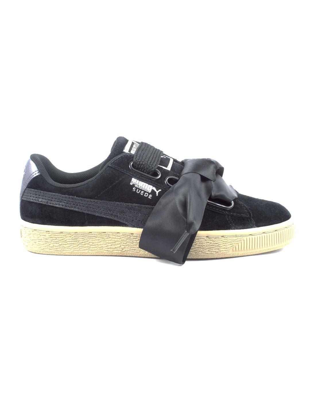 Zapatillas de Chica SUEDE HEART SAFARI WN'S Negro