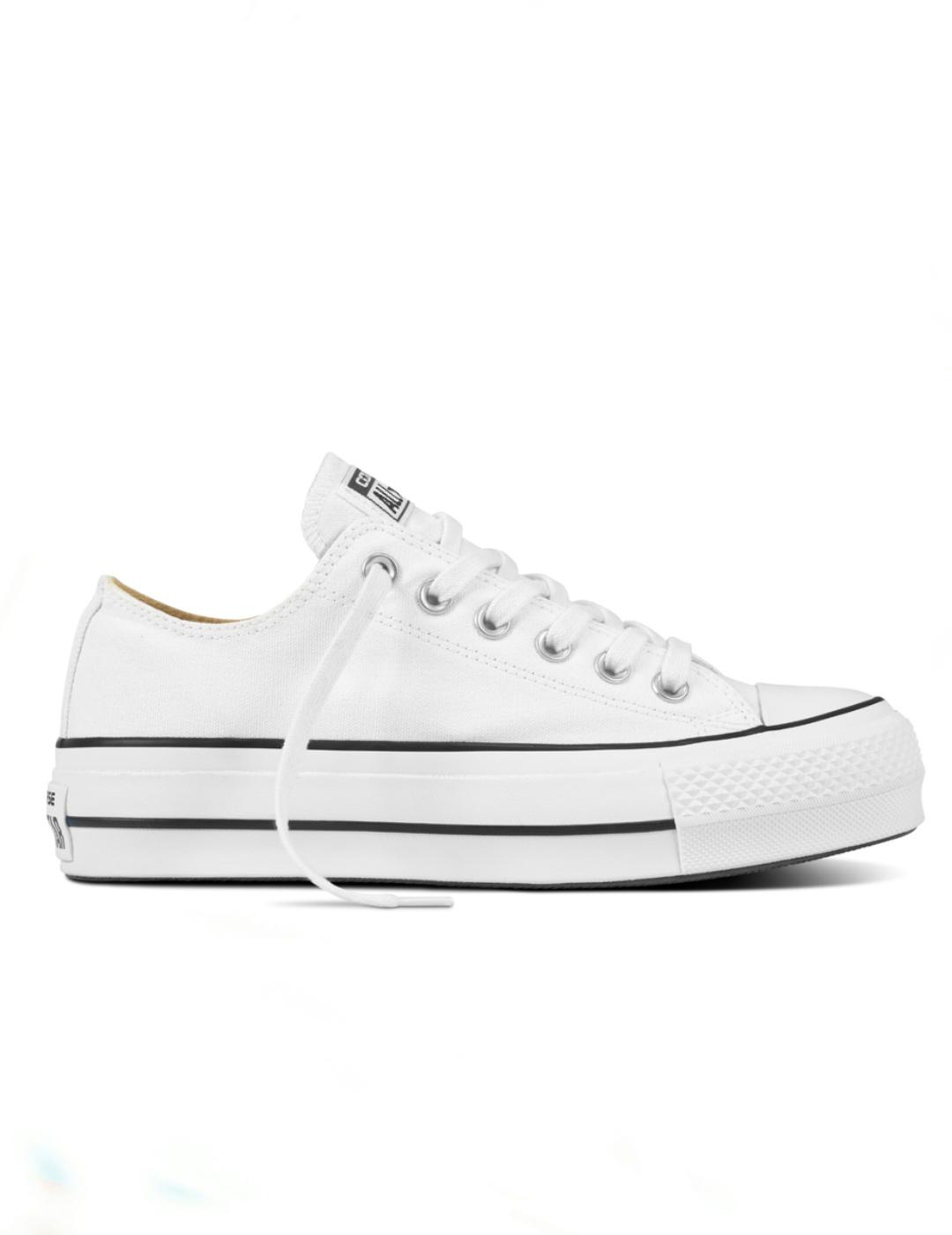 Zapatilla All star Chuck Taylor  plataforma blanco de mujer