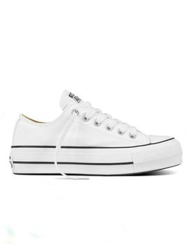 converse plataforma blancas talla 35