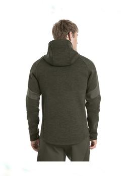 sudadera puma evostripe hoody verde de hombre