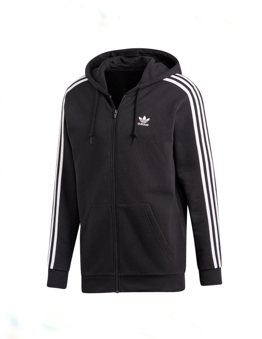 con capucha adidas 3-stripes fz de hombre