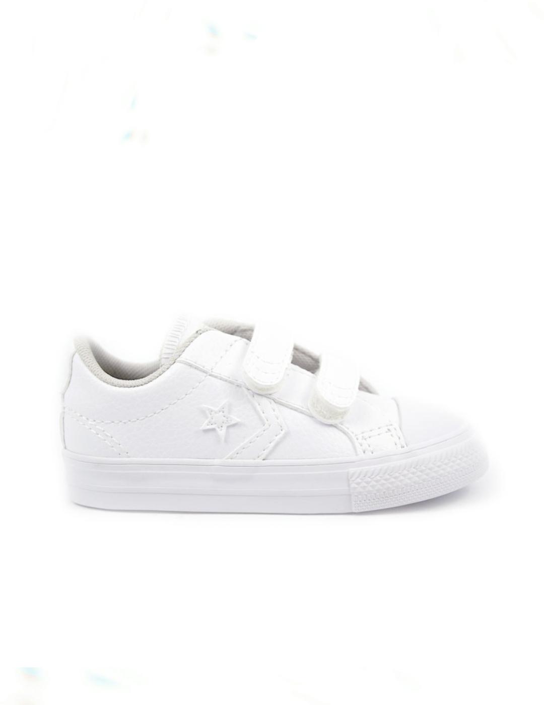 Zapatilla converse star player ev 2v ox blanco de niño