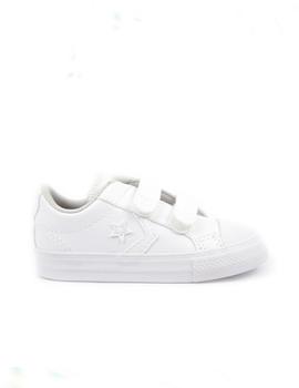 Zapatilla converse star player ev 2v ox blanco de niño