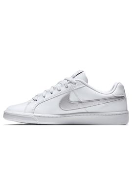 nike court royale blanco plata de mujer