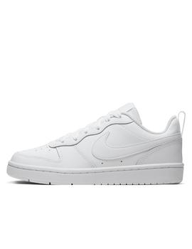 Zapatilla nike court borough low 2 gs blanco de niño